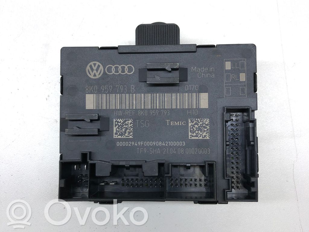 Audi A4 S4 B8 8K Oven ohjainlaite/moduuli 