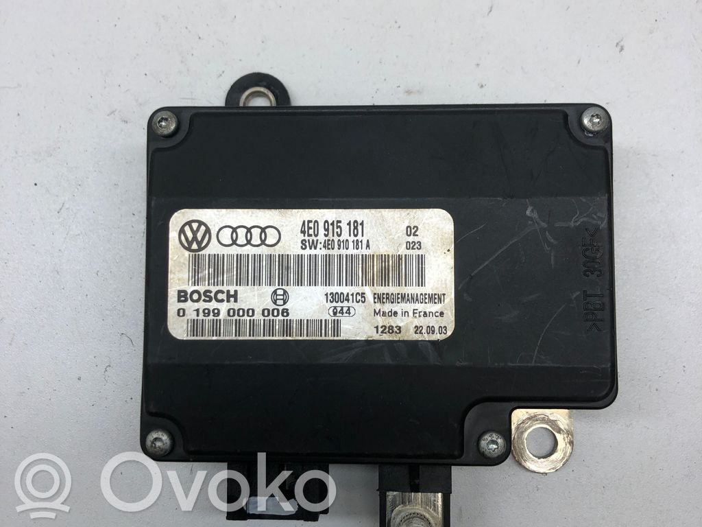Audi A8 S8 D3 4E Other control units/modules 