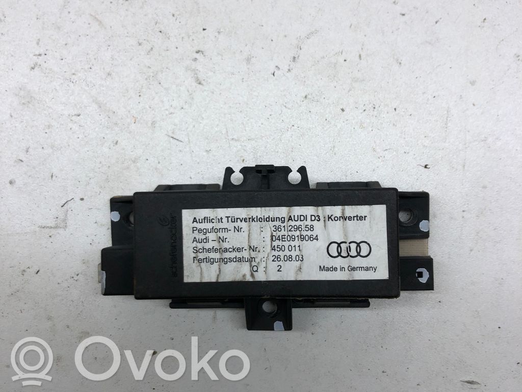 Audi A8 S8 D3 4E Unidad de control/módulo de la puerta 