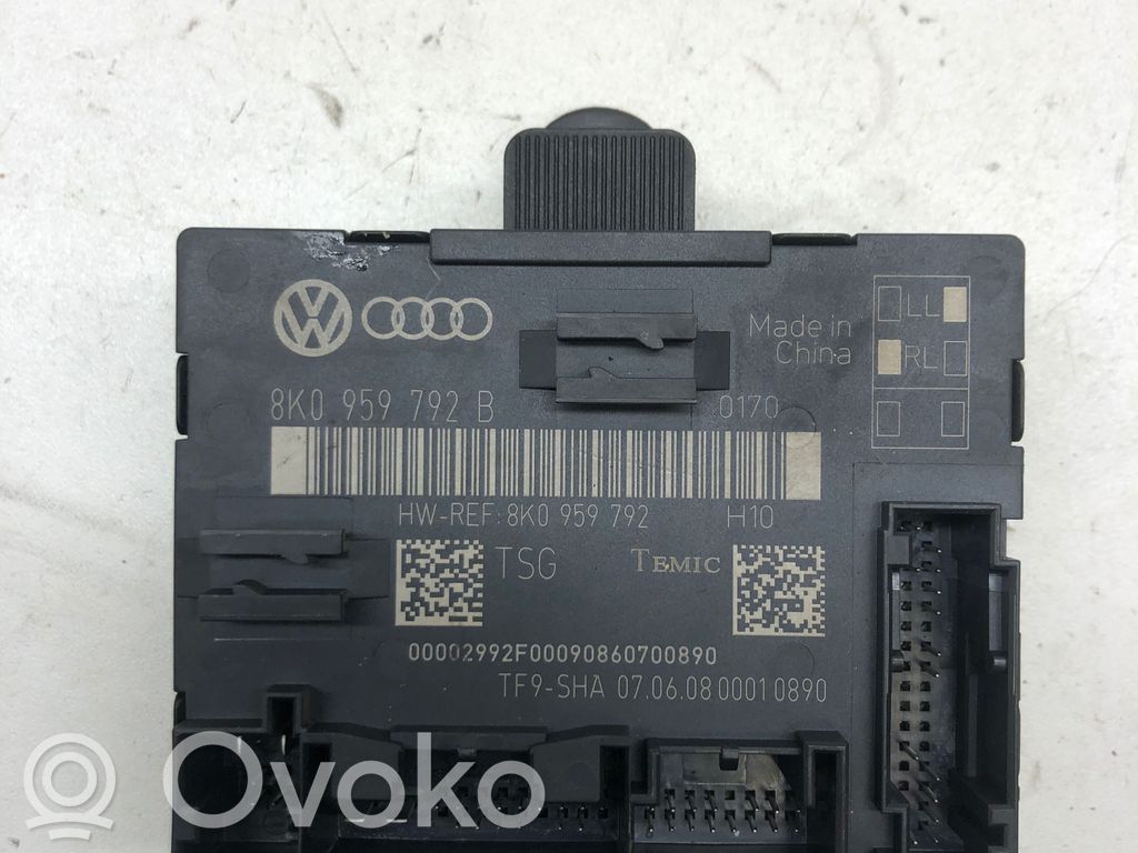 Audi A4 S4 B8 8K Door control unit/module 