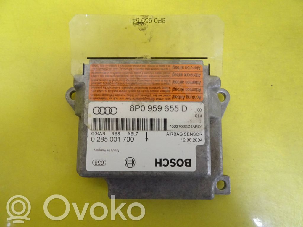 Airbag control unit/module   8P0959655D