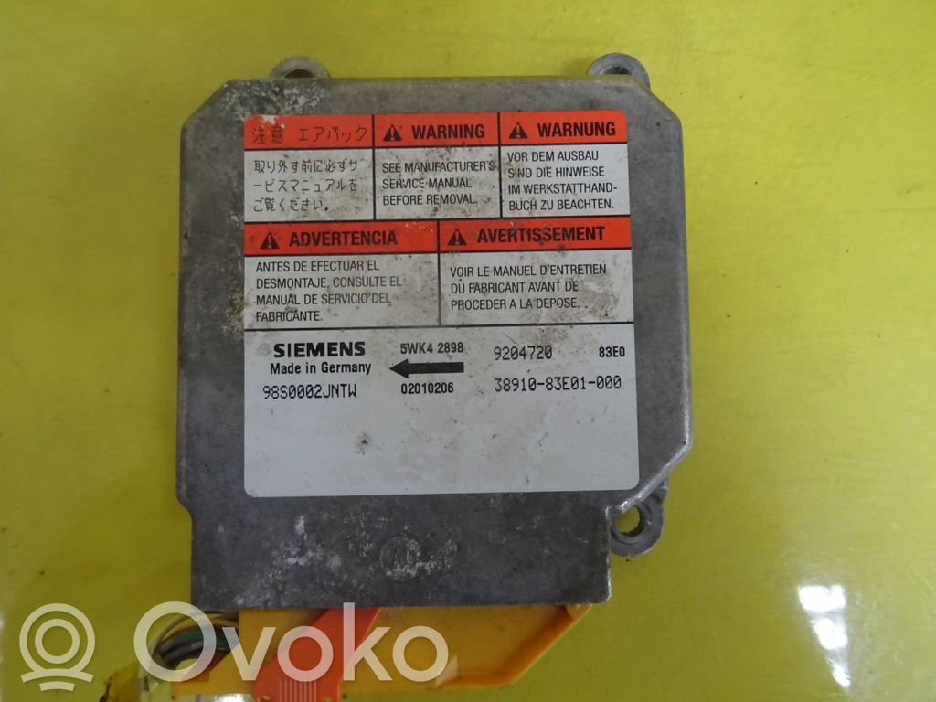 Suzuki Wagon R+ Turvatyynyn ohjainlaite/moduuli 