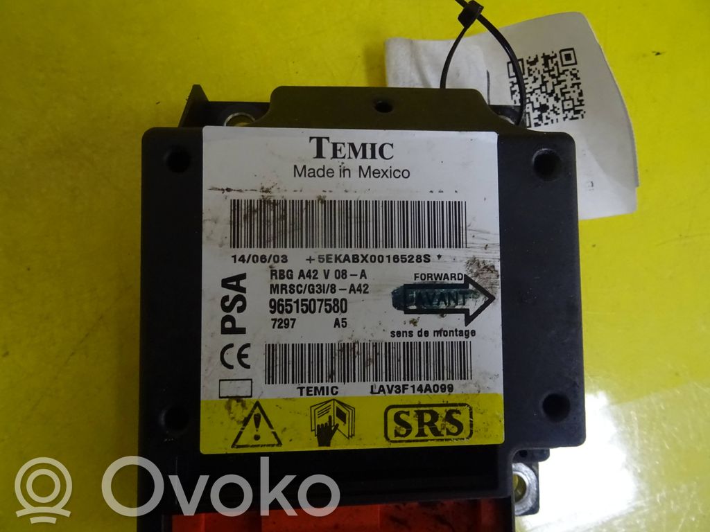 Citroen C3 Pluriel Airbag control unit/module 
