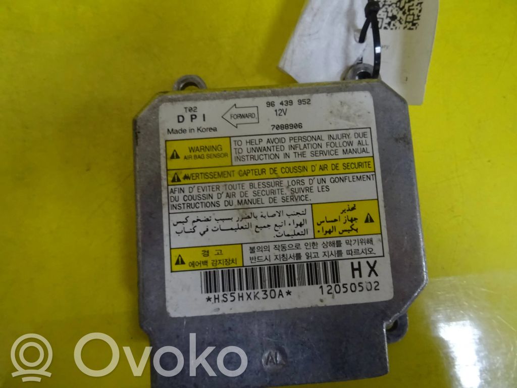 Chevrolet Kalos Airbag control unit/module 