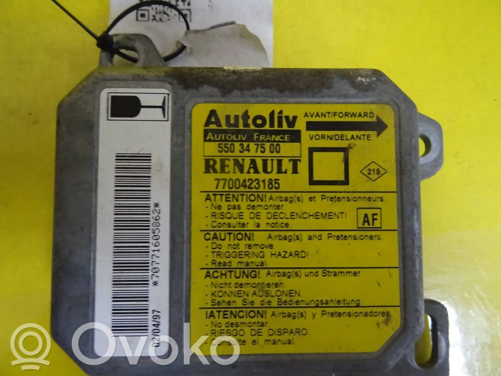 Sterownik / Moduł Airbag   7700423185,550347500