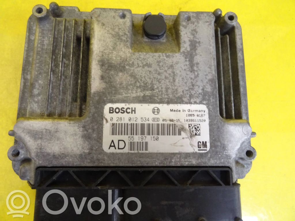Engine control unit/module   0281012534,55197150