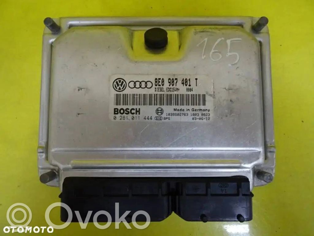 Engine control unit/module   8E0907401T,0281011444