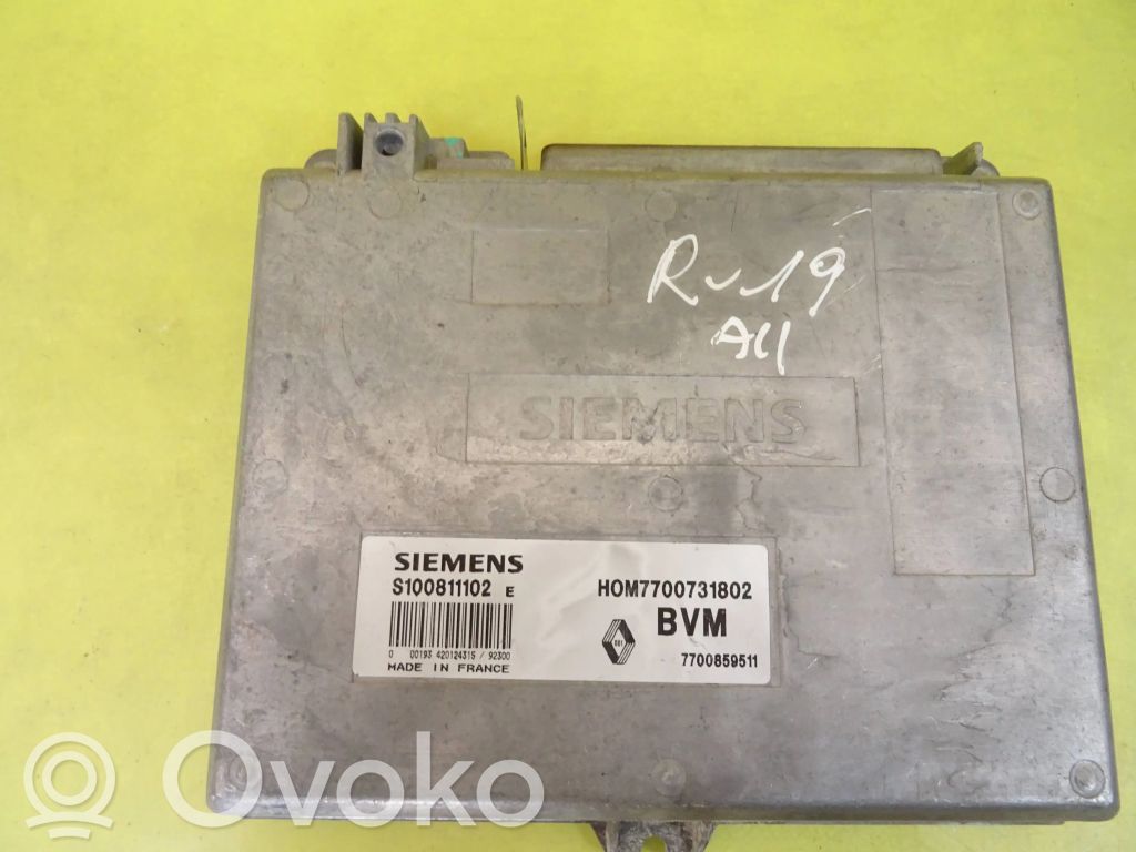 Renault 19 Engine control unit/module 