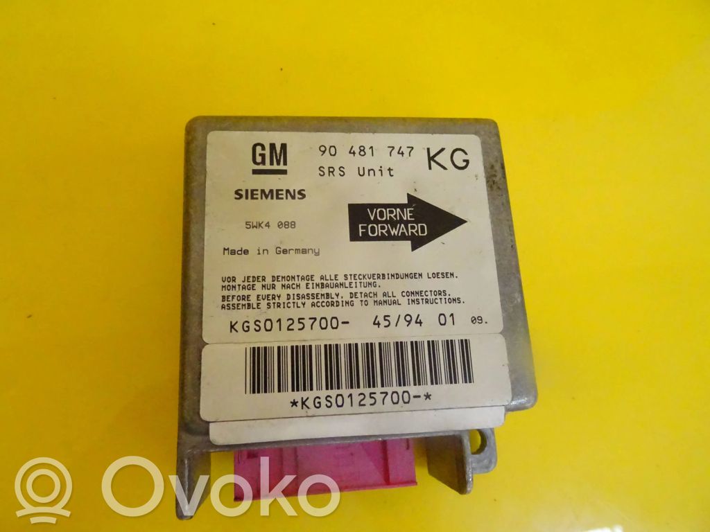 Opel Corsa B Airbag control unit/module 