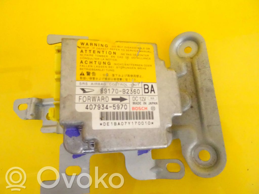 Daihatsu Trevis Airbag control unit/module 