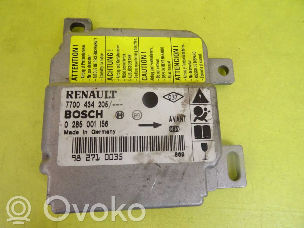 Renault Clio II Module de contrôle airbag 