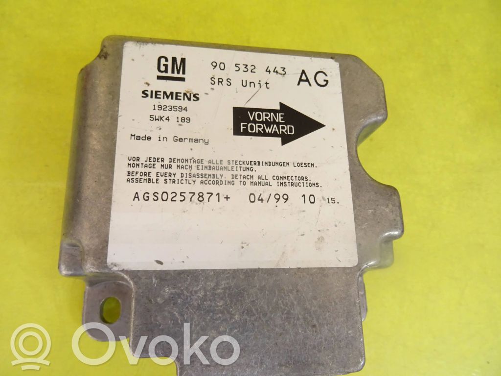 Opel Corsa B Sterownik / Moduł Airbag 