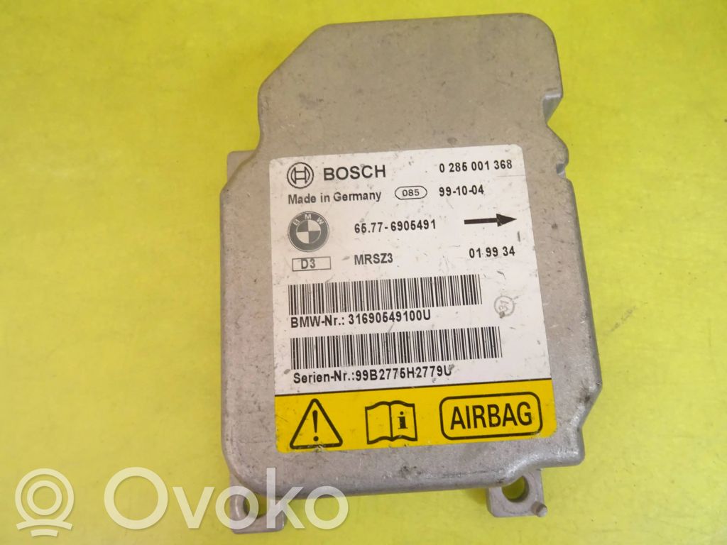 Unidad de control/módulo del Airbag   0285001368,65776905491