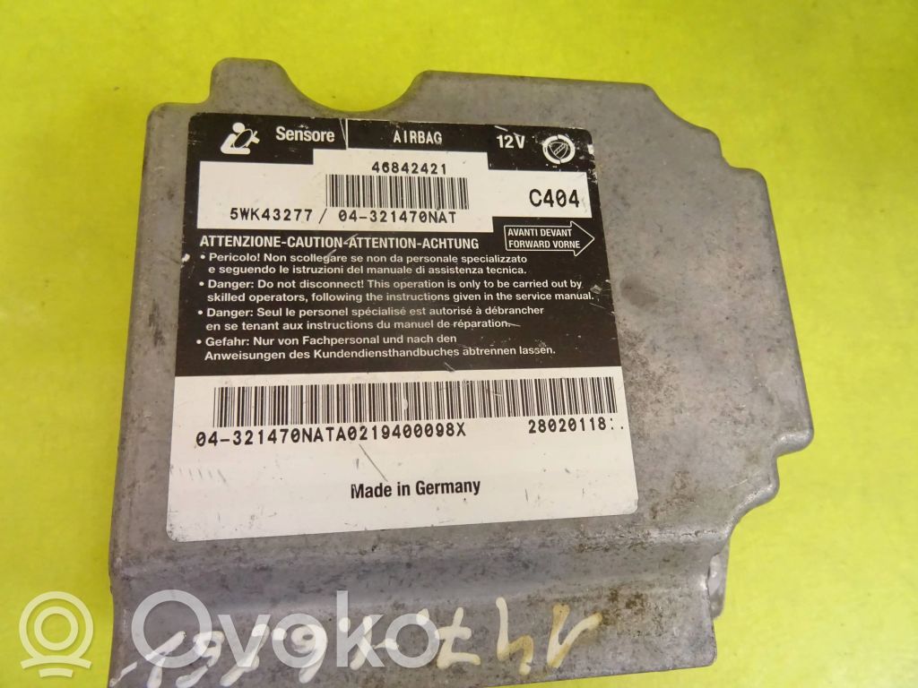Alfa Romeo 147 Airbag control unit/module 