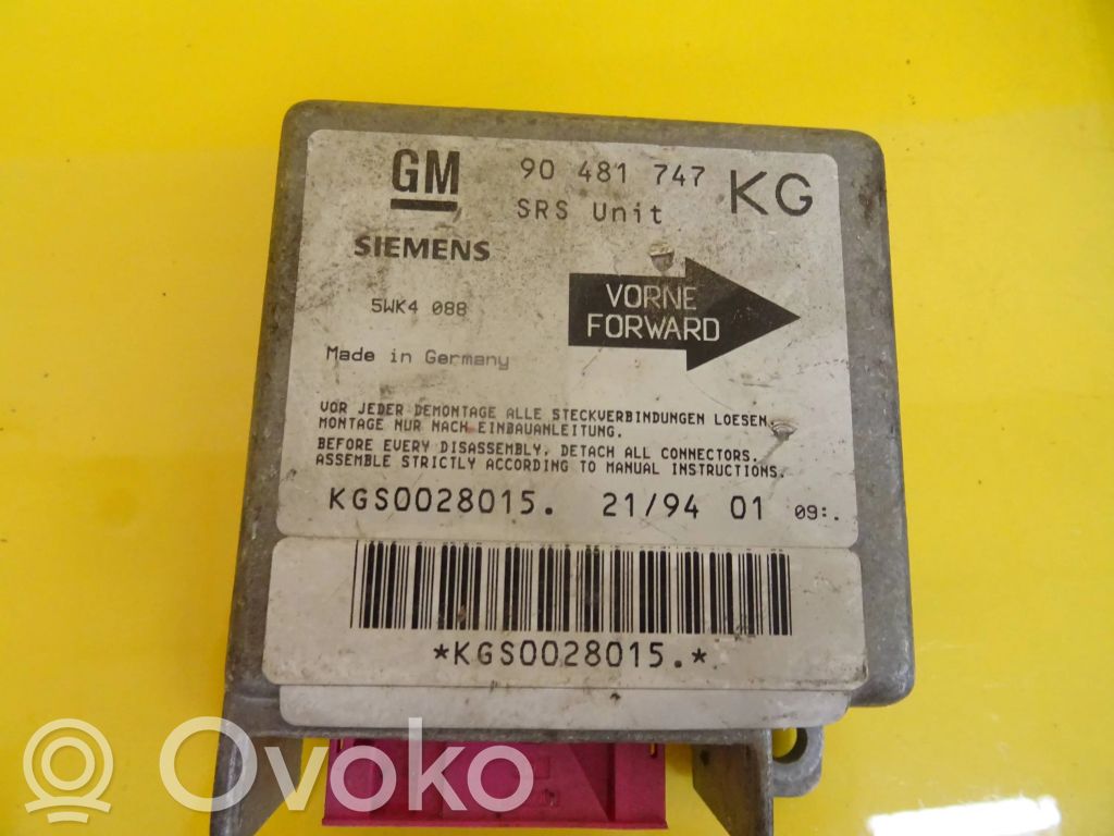Opel Corsa B Airbag control unit/module 