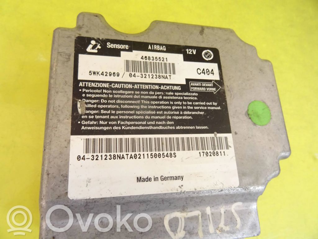 Fiat Stilo Unidad de control/módulo del Airbag 