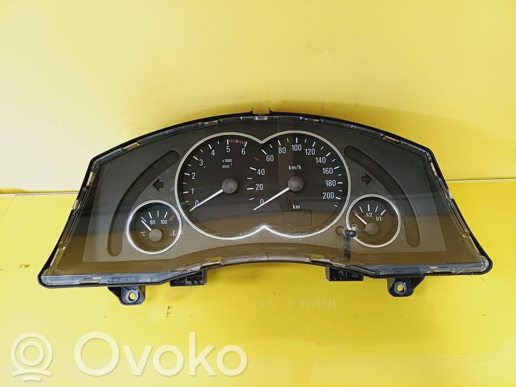 Opel Meriva A Speedometer (instrument cluster) 