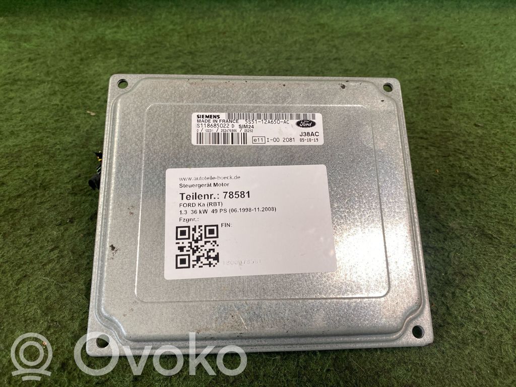 Ford Ka Engine control unit/module 