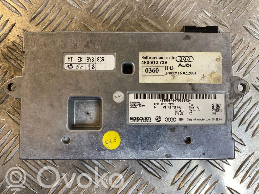 Audi A6 S6 C6 4F MMI control unit 