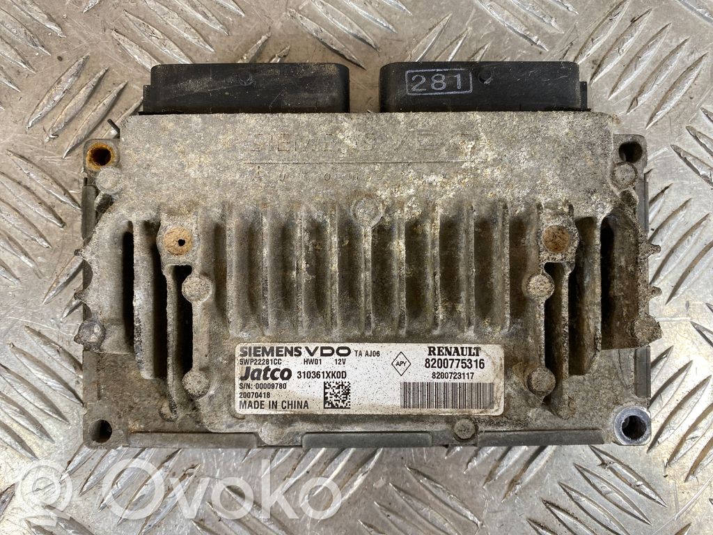 Renault Laguna III Gearbox control unit/module 