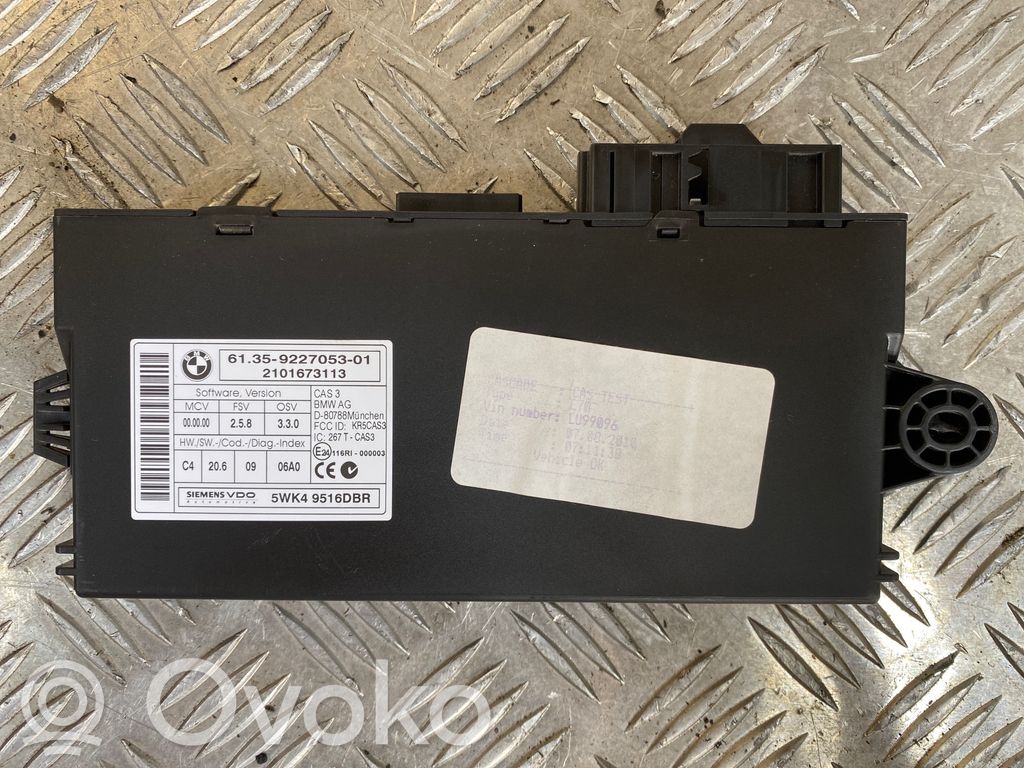 BMW X5 E70 CAS-ohjainlaite/moduuli 