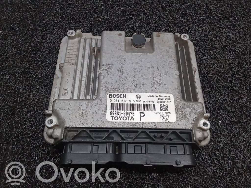 Toyota Yaris Engine control unit/module 
