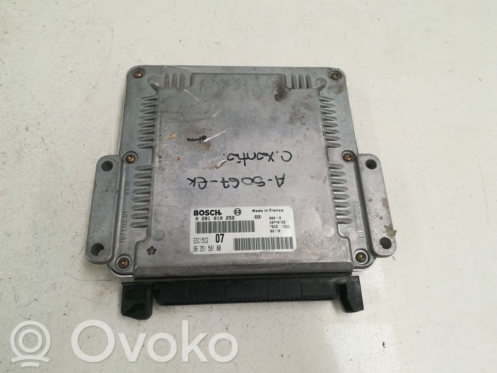 Unidad de control/módulo del motor   9635158180