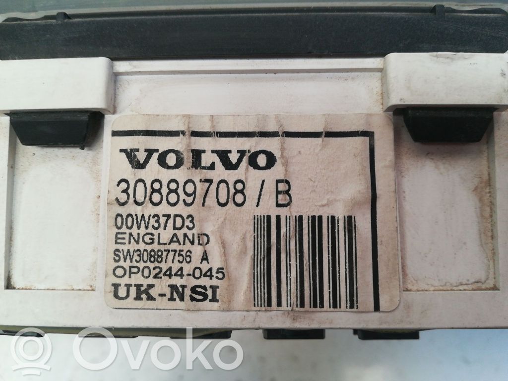 Volvo S40, V40 Speedometer (instrument cluster) 
