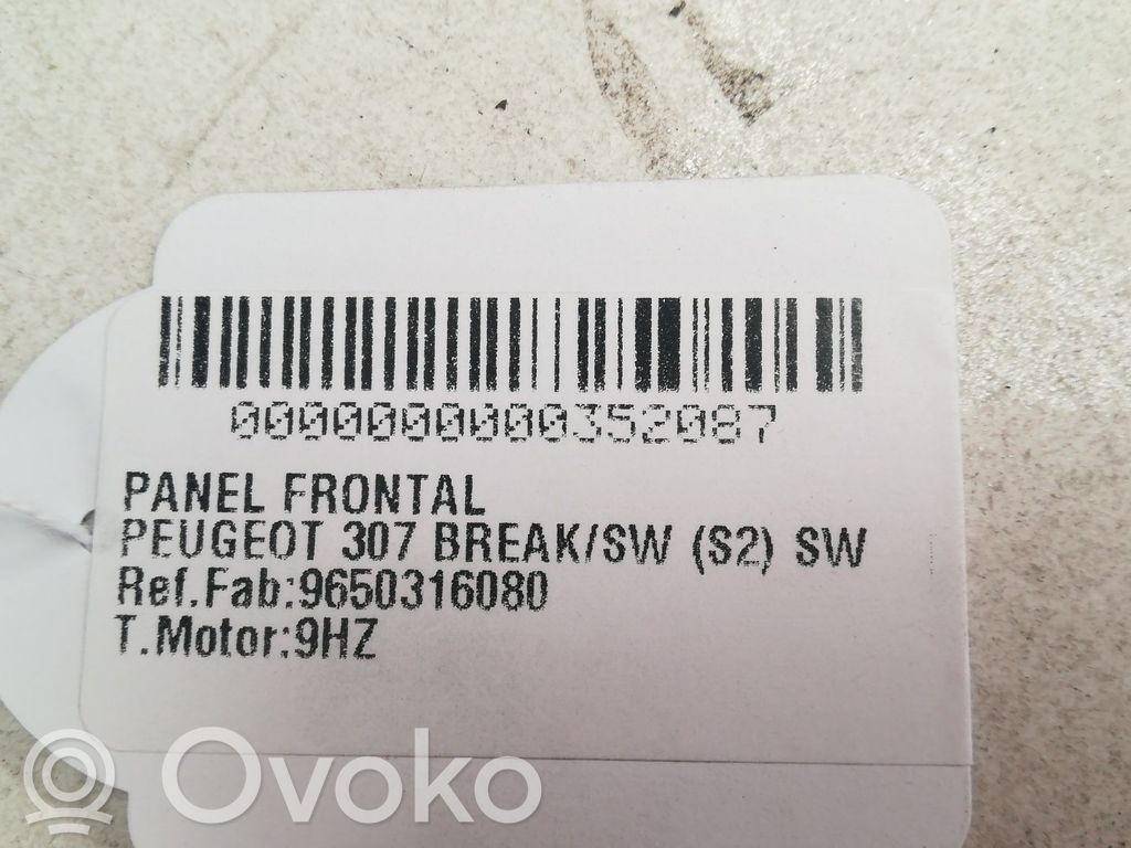 Peugeot 307 Pannello di supporto del radiatore