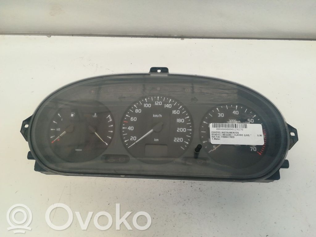 Renault Megane I Tachimetro (quadro strumenti)