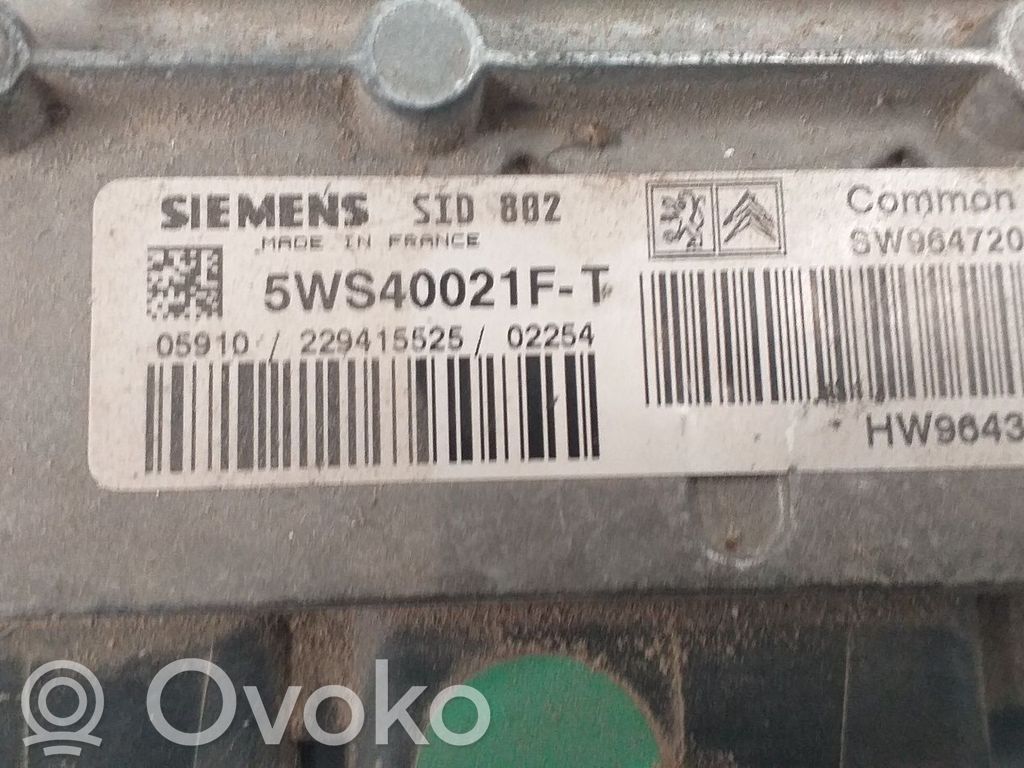Citroen C3 Calculateur moteur ECU 