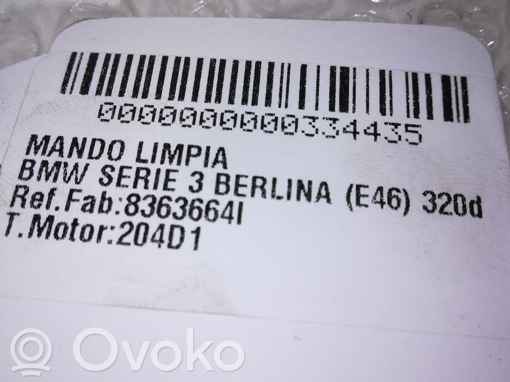 BMW 3 E46 Manetka / Przełącznik wycieraczek