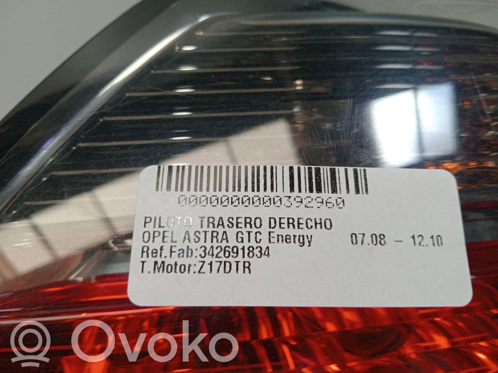 Opel Astra H Luz trasera/de freno 