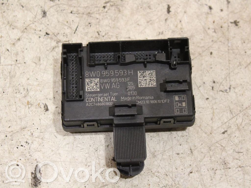 Unité de commande module de porte   8W0959593H,8W0959593F,A2C7486801800
