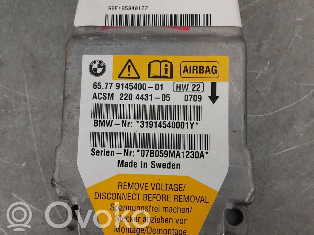 Module de contrôle airbag   65779172018