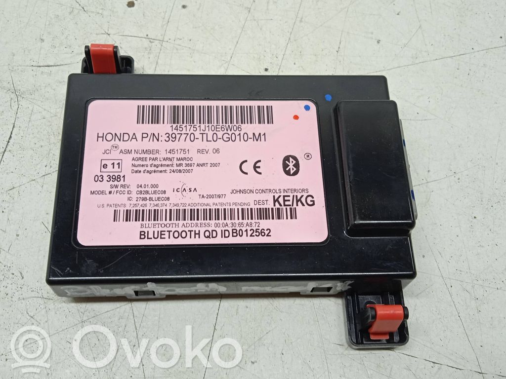 Honda Accord Модуль «Bluetooth» 