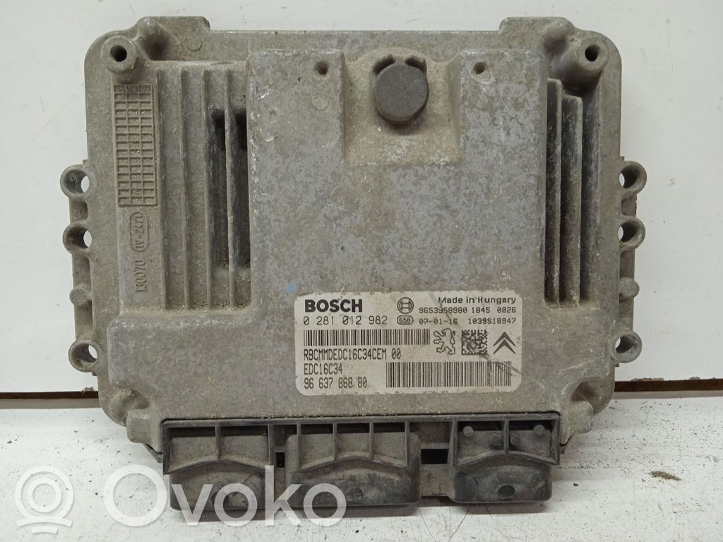 Peugeot Expert Engine control unit/module 