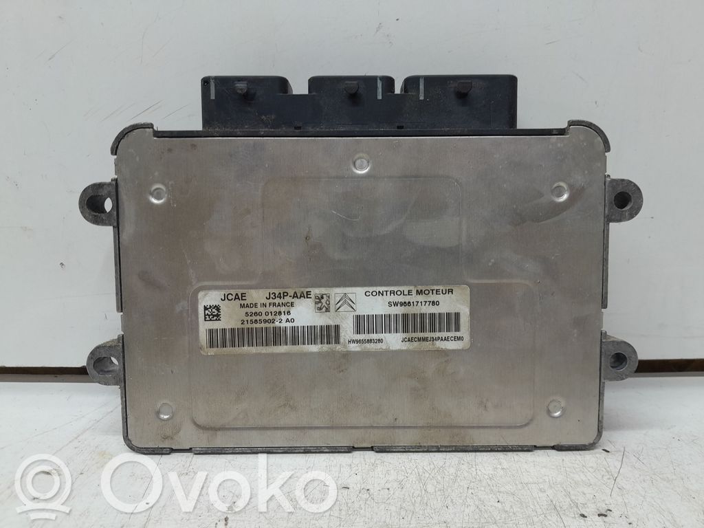 Engine control unit/module   J34PAAE,SW9661717780,215859022A0,21585902