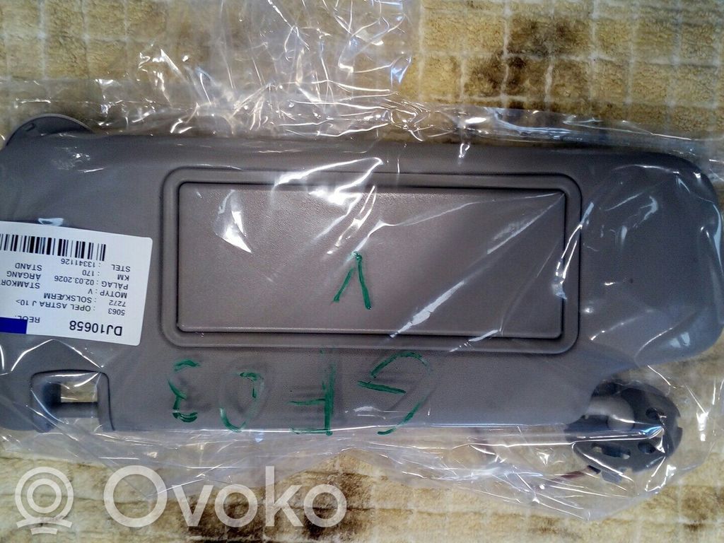 Opel Astra J Sun visor 