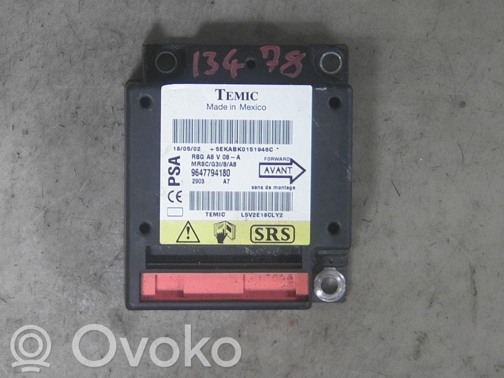 Airbag control unit/module   9647794180