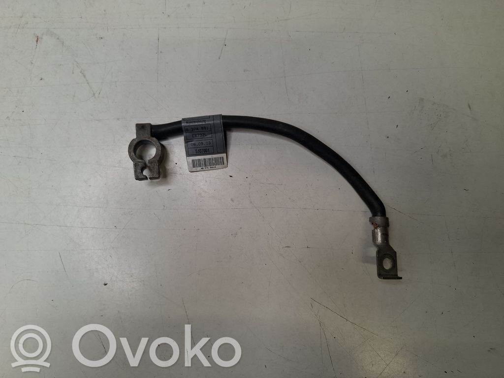 BMW 3 E46 Minusinis laidas (akumuliatoriaus) 