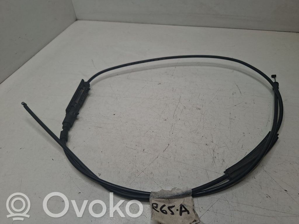 BMW 7 E65 E66 Système poignée, câble pour serrure de capot 