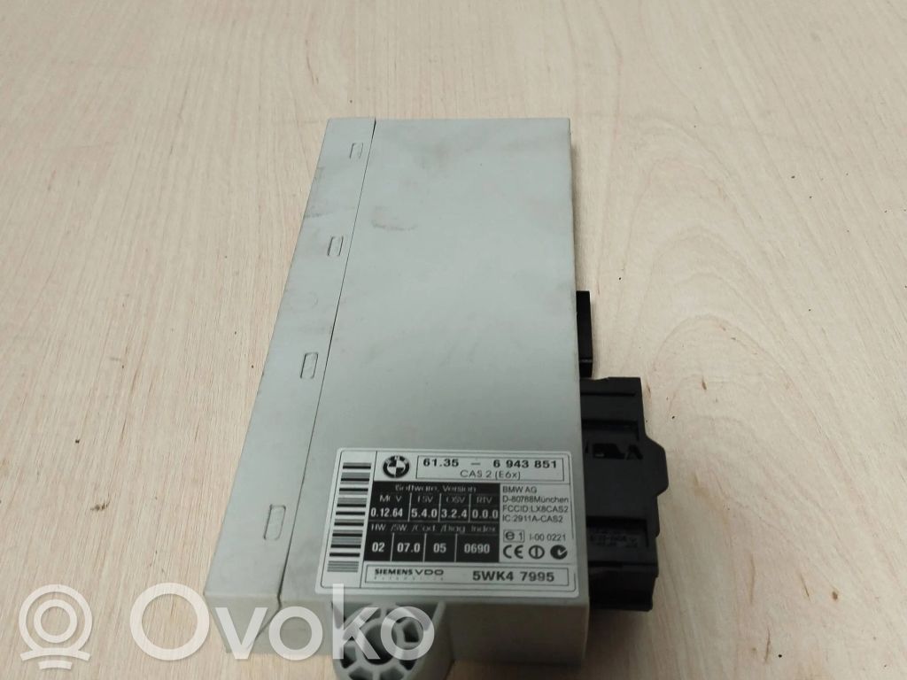 BMW 5 E60 E61 Juego de cerradura y set ECU del motor 