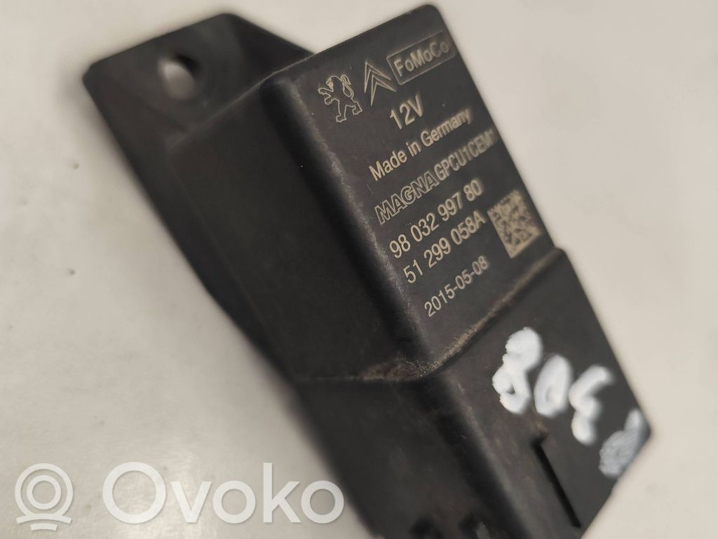 Przekaźnik / Modul układu ogrzewania wstępnego   9803299780,51299058A,20150508