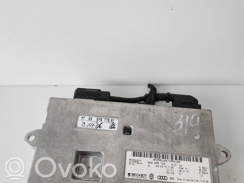 Unidad de control MMI   4E0035729,4F0910731D
