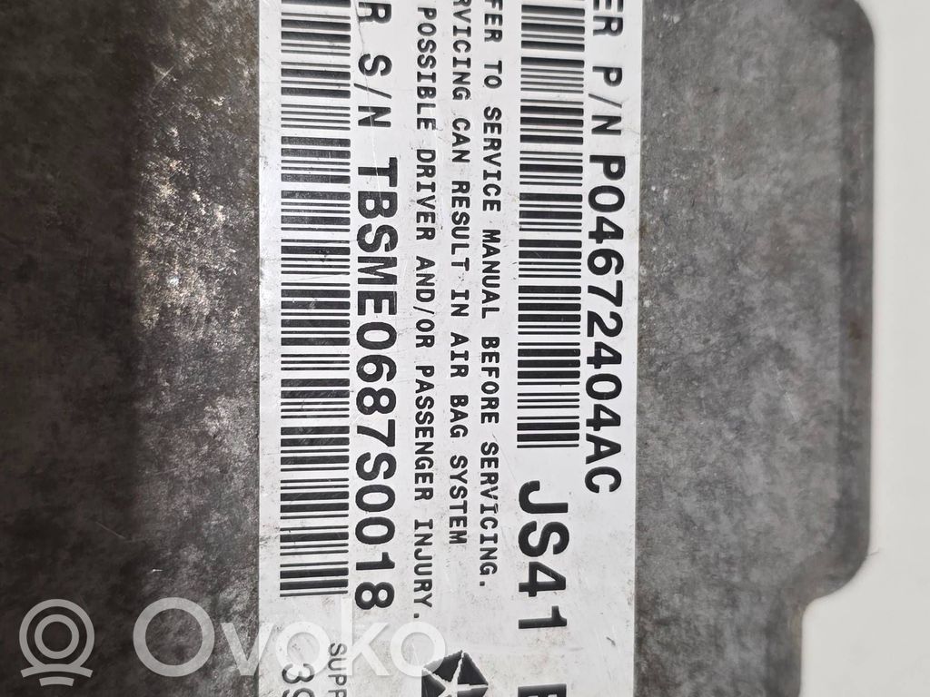 Airbag control unit/module   04672404AC,JS41BHI,TBSME0687S0018