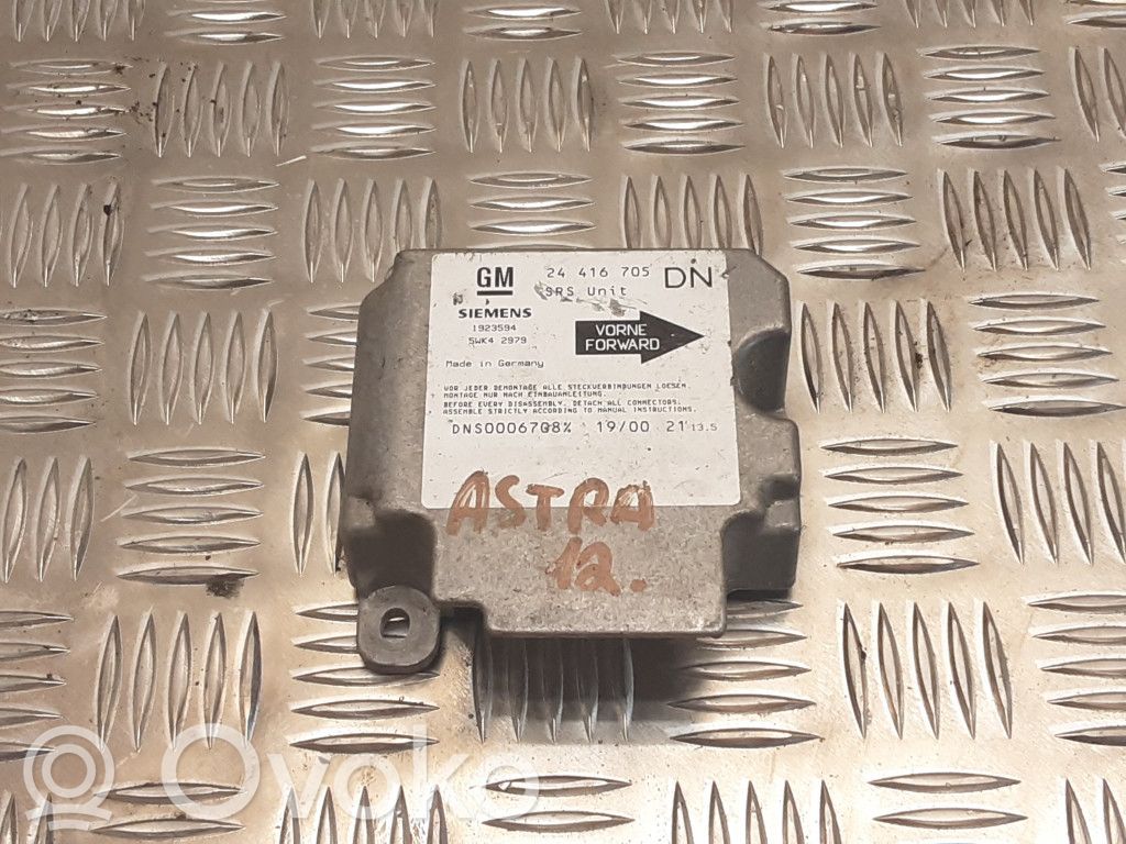 Opel Astra G Unitate/modul de comandă airbaguri 