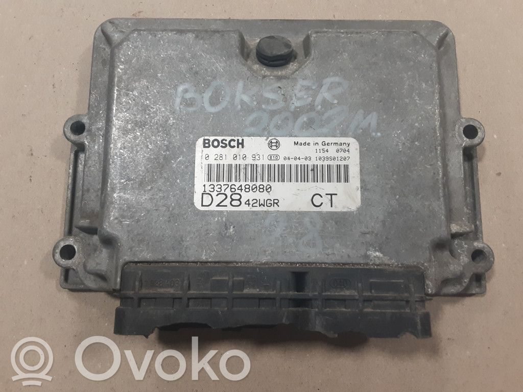 Peugeot Boxer Engine control unit/module 