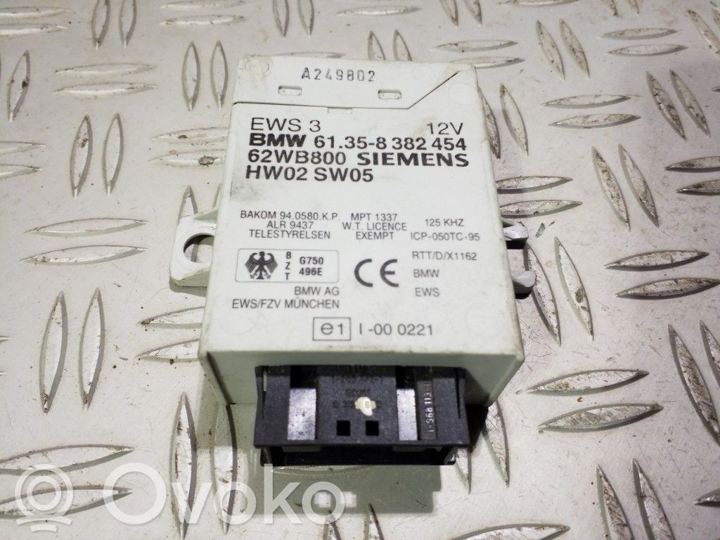BMW 5 E39 Unité de commande dispositif d'immobilisation 