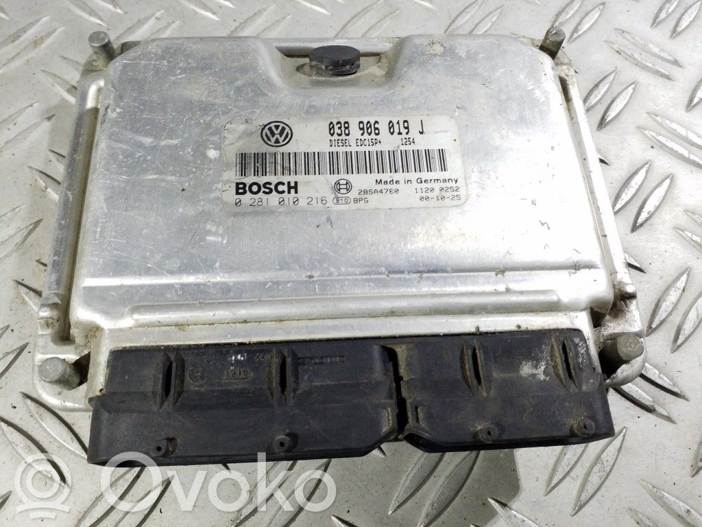 Engine control unit/module   038906019J,0281010216,28SA4780